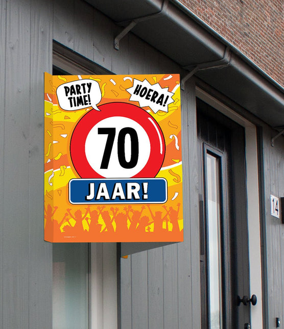 Raambord 70 jaar 60cm van Paper Dreams koop je bij Partywinkel