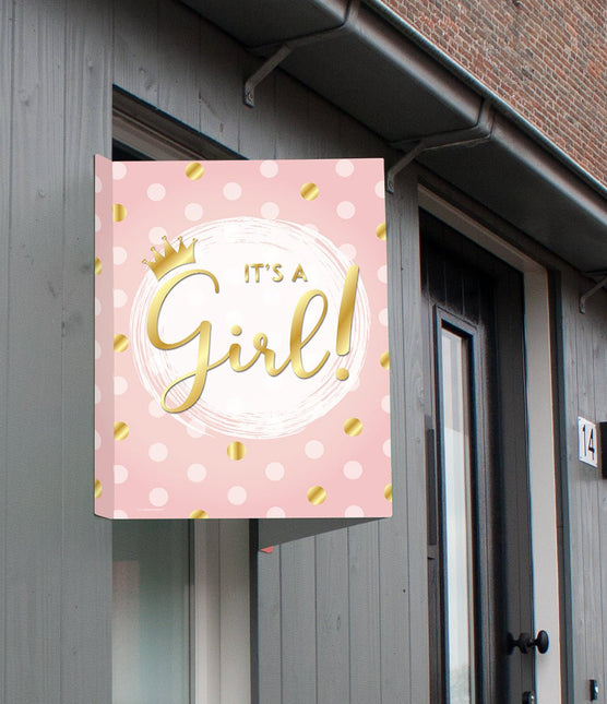 Raambord It's a Girl! 60cm van Paper Dreams koop je bij Partywinkel