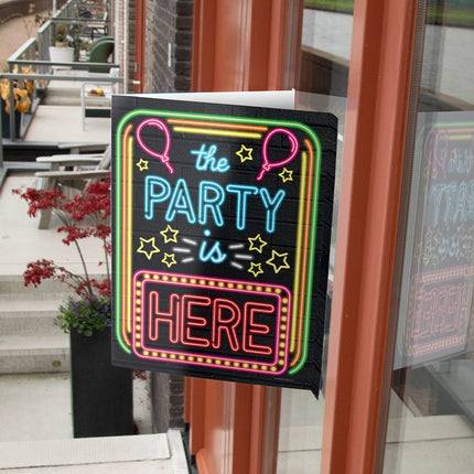 Raambord The party is here 60cm van Paper Dreams koop je bij Partywinkel
