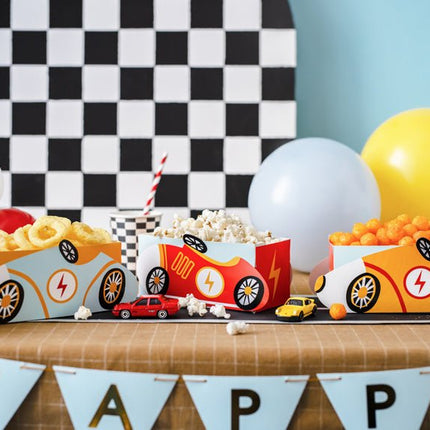 Race Snackbakje 3st van Partydeco koop je bij Partywinkel