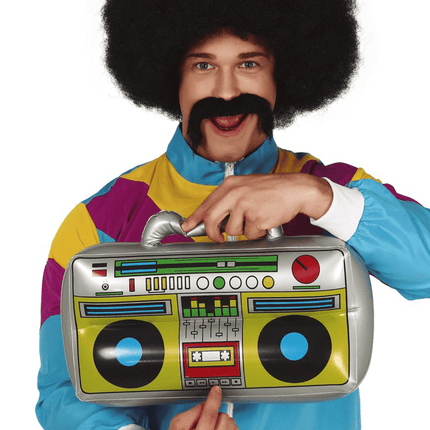 Radio Opblaasbaar 40cm van Fiestas Guirca koop je bij Partywinkel