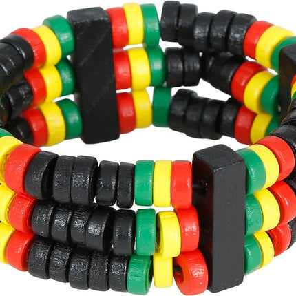 Rasta fari Armband van Fiestas Guirca koop je bij Partywinkel