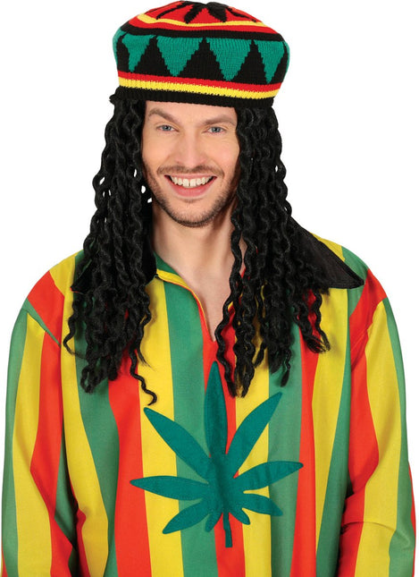 Rasta Muts Rood Groen van Fiestas Guirca koop je bij Partywinkel