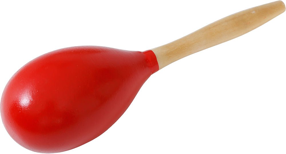 Red wooden maraca 20 cm van Fiestas Guirca koop je bij Partywinkel