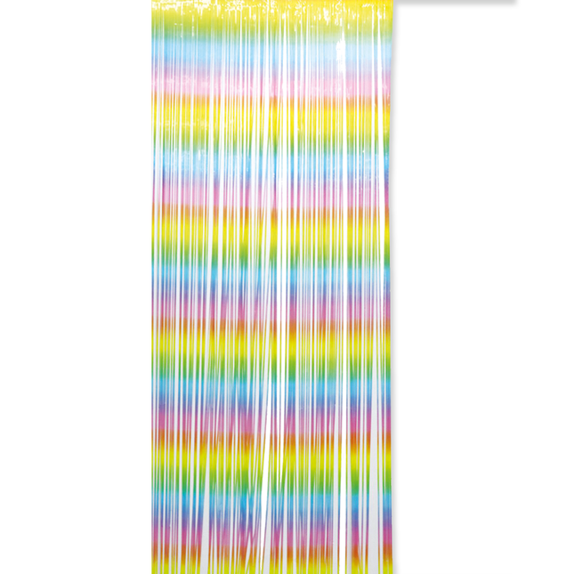 Regenboog Deurgordijn Pastel 2,4m van WeFiesta koop je bij Partywinkel