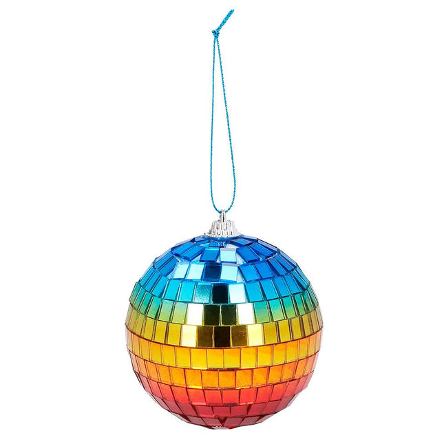 Regenboog Discobal 8cm 6st van Boland koop je bij Partywinkel
