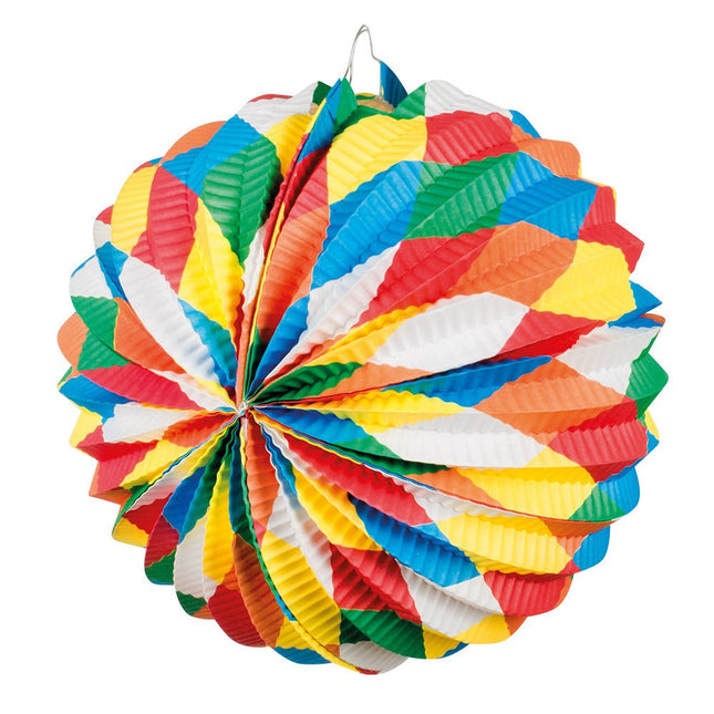 Regenboog Lampionnen Ballon 22cm 12st van Boland koop je bij Partywinkel