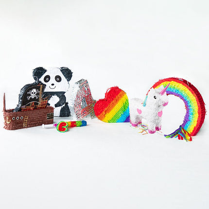 Regenboog Pinata Hart 37cm van Boland koop je bij Partywinkel