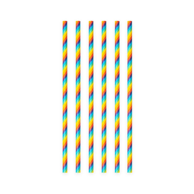 Regenboog Rietjes 20st van WeFiesta koop je bij Partywinkel