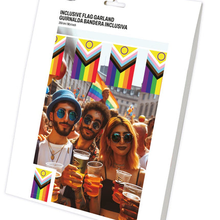 Regenboog Slinger 2,5m van Fiestas Guirca koop je bij Partywinkel