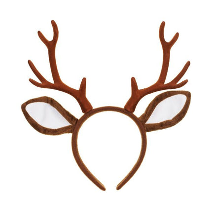 Reindeer Antlers Headband, 26x28.5cm van Partydeco koop je bij Partywinkel