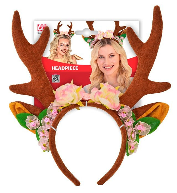 Rendier Haarband Bruin van Widmann koop je bij Partywinkel
