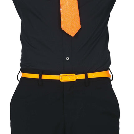 Riem Neon Oranje 1,1m van Fiestas Guirca koop je bij Partywinkel