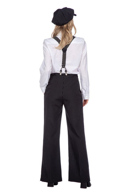 Roaring Twenties 20S Verkleedset Zwart Dames Broek En Hoed 2 delig van Wilbers & Wilbers koop je bij Partywinkel
