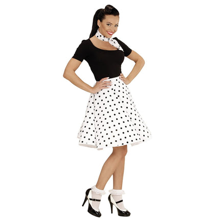 Rock N Roll 50S Verkleedset Wit 2 delig van Widmann koop je bij Partywinkel