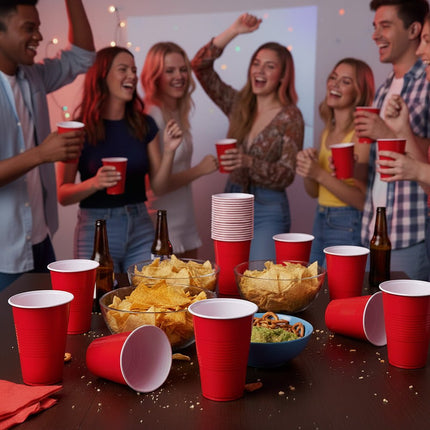 Rode Bekers 53cl 40st van Boland koop je bij Partywinkel