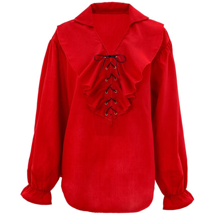 Rode Blouse Dames Piraten/Renaissance van Widmann koop je bij Partywinkel