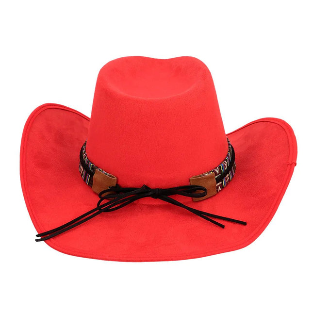 Rode Cowboy Hoed Luxe van Boland koop je bij Partywinkel
