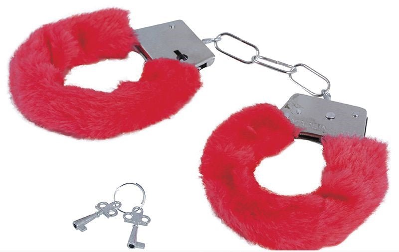 Rode Handboeien Fluweel van Fiestas Guirca koop je bij Partywinkel