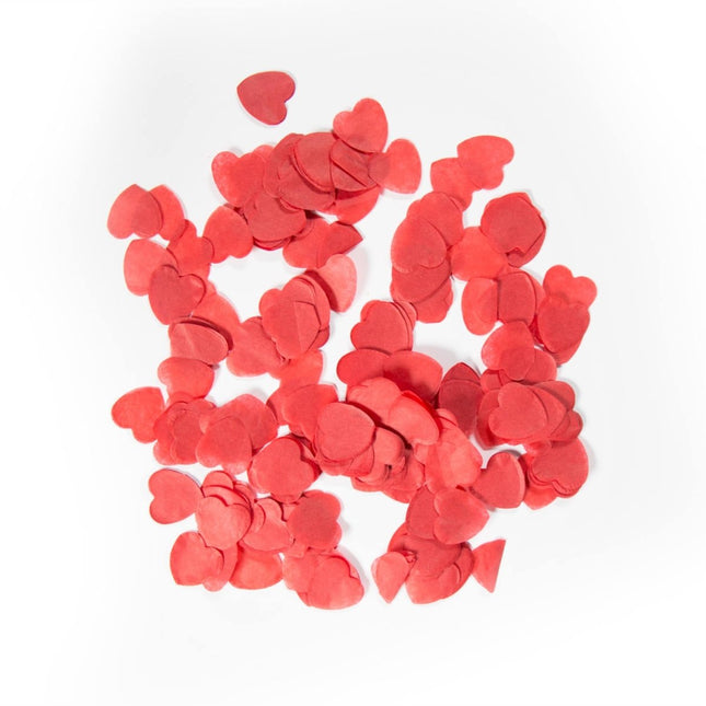 Hartjes Confetti Zak Rood Groot 14gr van Folat koop je bij Partywinkel