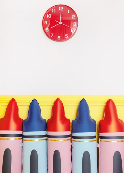 Rode Helium Ballon Potlood Leeg 1,04m van Partydeco koop je bij Partywinkel