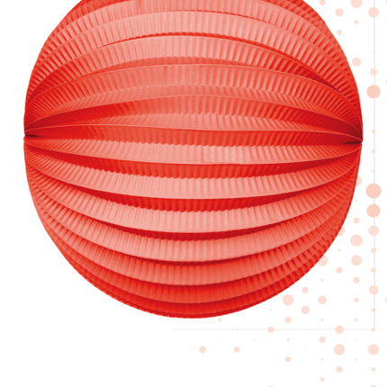 Rode Lampion 25cm van WeFiesta koop je bij Partywinkel