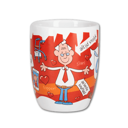Rode Mok Opa van Paper Dreams koop je bij Partywinkel