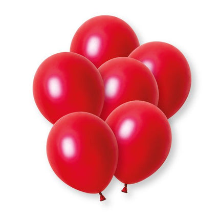 Rode Parelballonnen 30cm 8st van Unique koop je bij Partywinkel