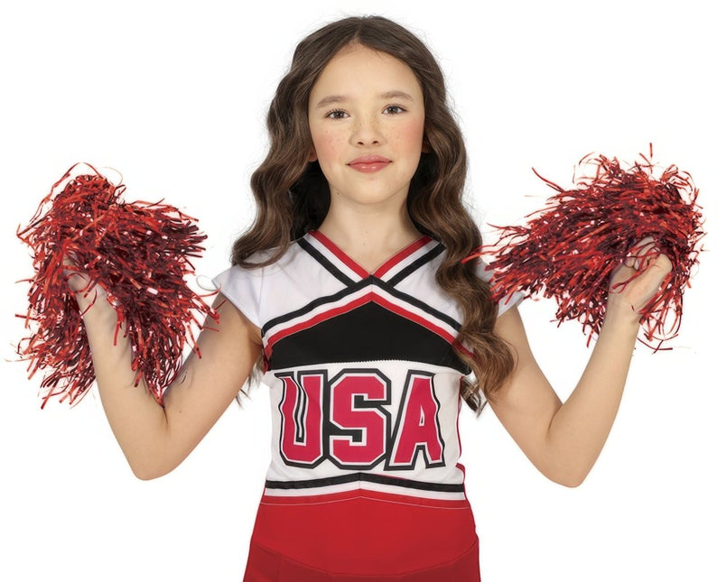 Rode Pompoms 2st van Fiestas Guirca koop je bij Partywinkel