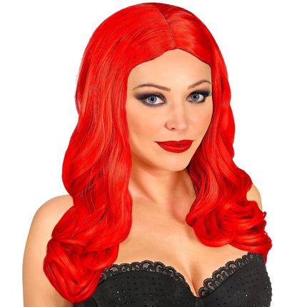 Rode Pruik Roxy Lang Haar van Widmann koop je bij Partywinkel