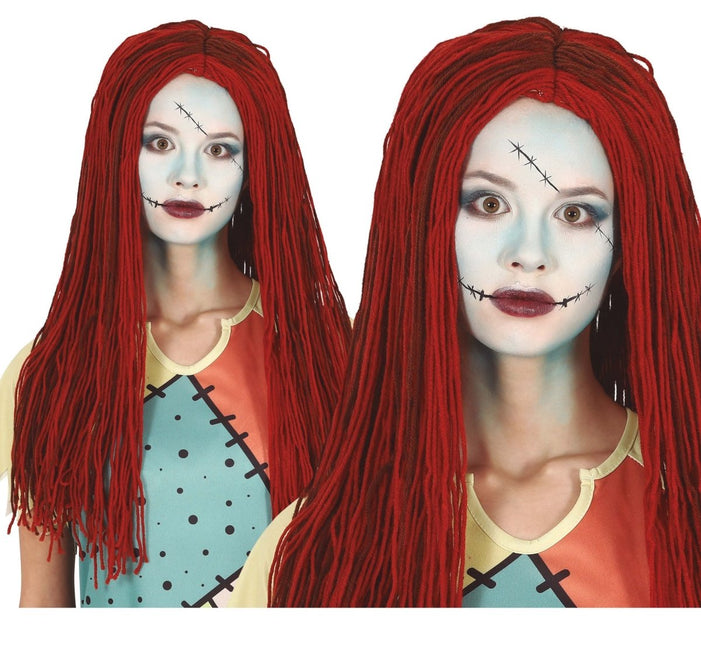 Rode Pruik Wol van Fiestas Guirca koop je bij Partywinkel