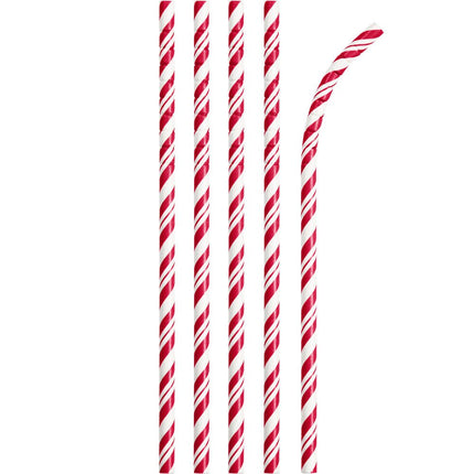 Rode Rietjes Gestreept 24st van Creative Converting koop je bij Partywinkel