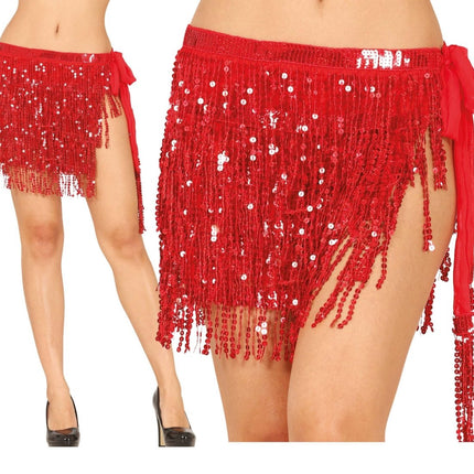 Rode Rok Pailletten van Fiestas Guirca koop je bij Partywinkel