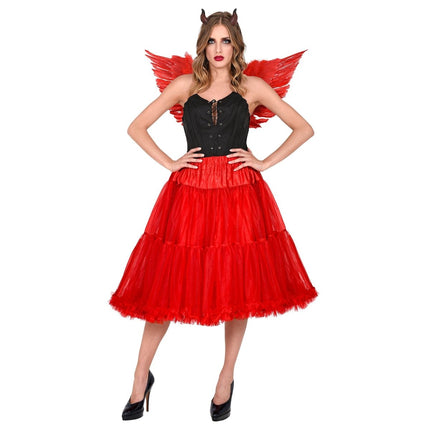 Rode Rok Tule 65cm van Widmann koop je bij Partywinkel