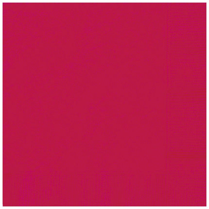 Rode Servetten 33cm 50st van Unique koop je bij Partywinkel