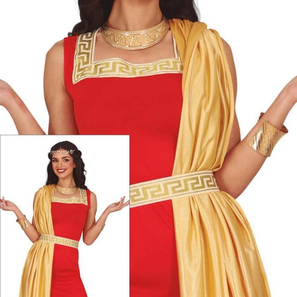 Romeins Kostuum Rood Dames van Fiestas Guirca koop je bij Partywinkel