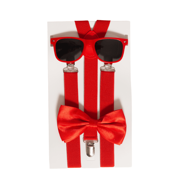 Rood Accessoireset 3 delig van Partychimp koop je bij Partywinkel