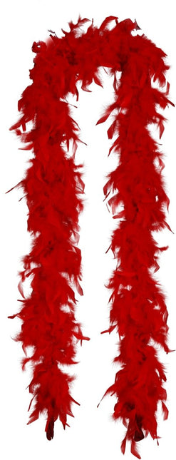 Rood Boa Veren 80gr van Fiestas Guirca koop je bij Partywinkel
