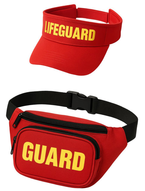 Rood Gele Verkleedset Lifeguard 2 delig van Fiestas Guirca koop je bij Partywinkel