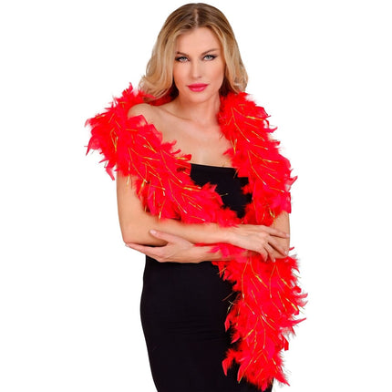 Rood Gouden Boa 1,8m van Widmann koop je bij Partywinkel