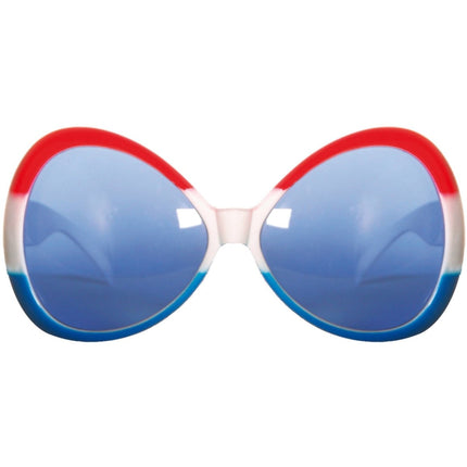 Rood Wit Blauw Bril XL van Folat koop je bij Partywinkel