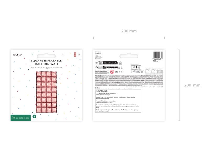 Rose Gouden Ballonnen Muur 1,43m van Partydeco koop je bij Partywinkel