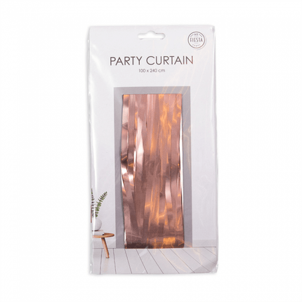 Rose Gouden Deurgordijn Folie 2,4m van WeFiesta koop je bij Partywinkel