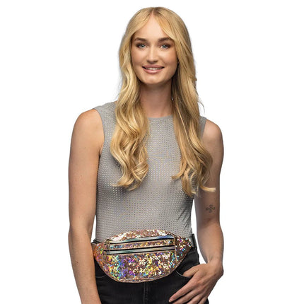 Rose Gouden Heuptasje Holografisch van Boland koop je bij Partywinkel