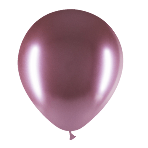 Roze Ballonnen Chroom 30cm 10st van Balloonia koop je bij Partywinkel