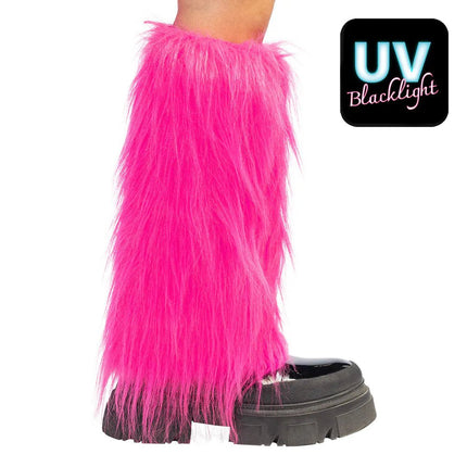 Roze Beenwarmers Fluffy van Boland koop je bij Partywinkel