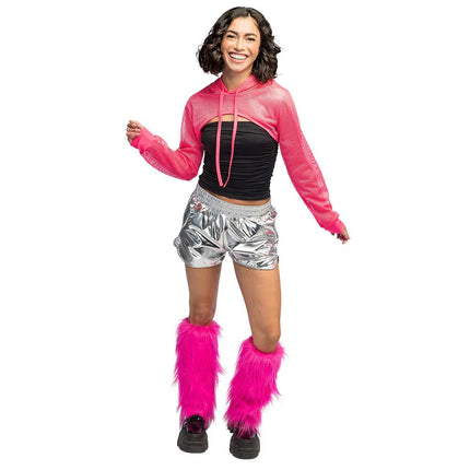 Roze Beenwarmers Fluffy van Boland koop je bij Partywinkel
