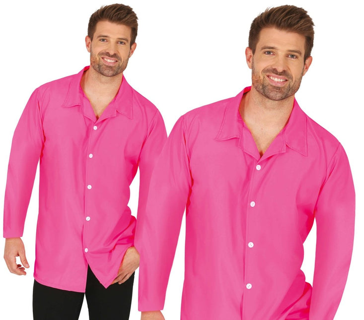 Roze Blouse Heren van Fiestas Guirca koop je bij Partywinkel