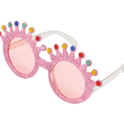 Roze Bril Glitters van Fiestas Guirca koop je bij Partywinkel