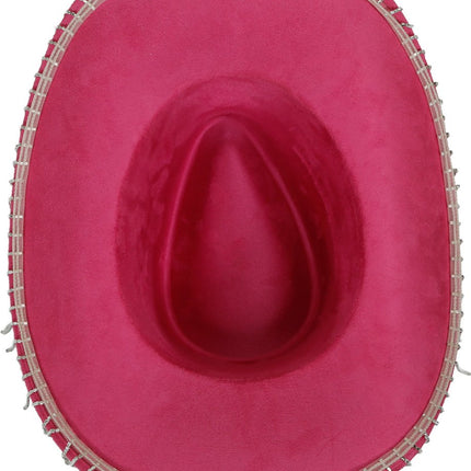 Roze Cowboy Hoed Franjes van Fiestas Guirca koop je bij Partywinkel